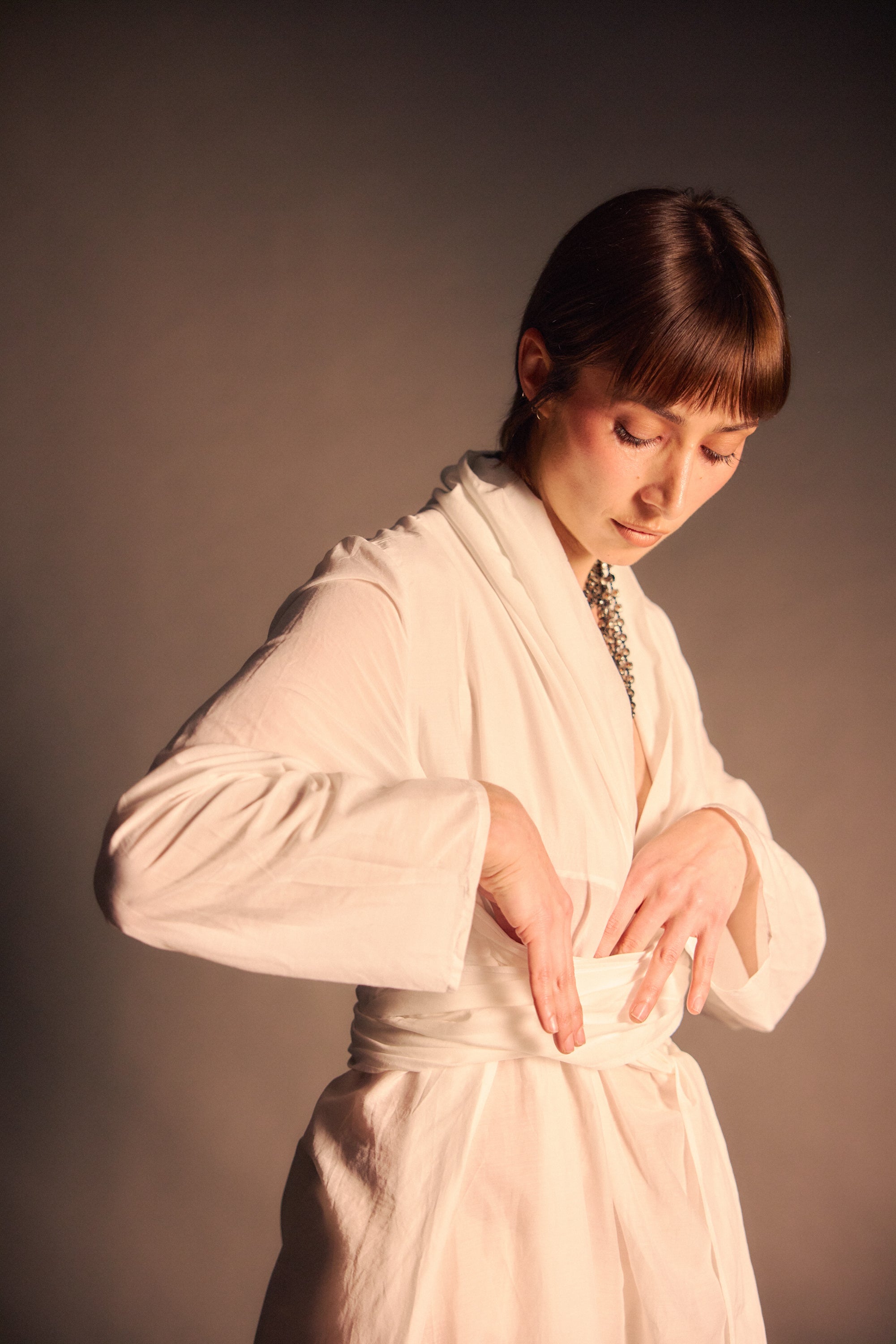 Brooke Dress - Sheer White