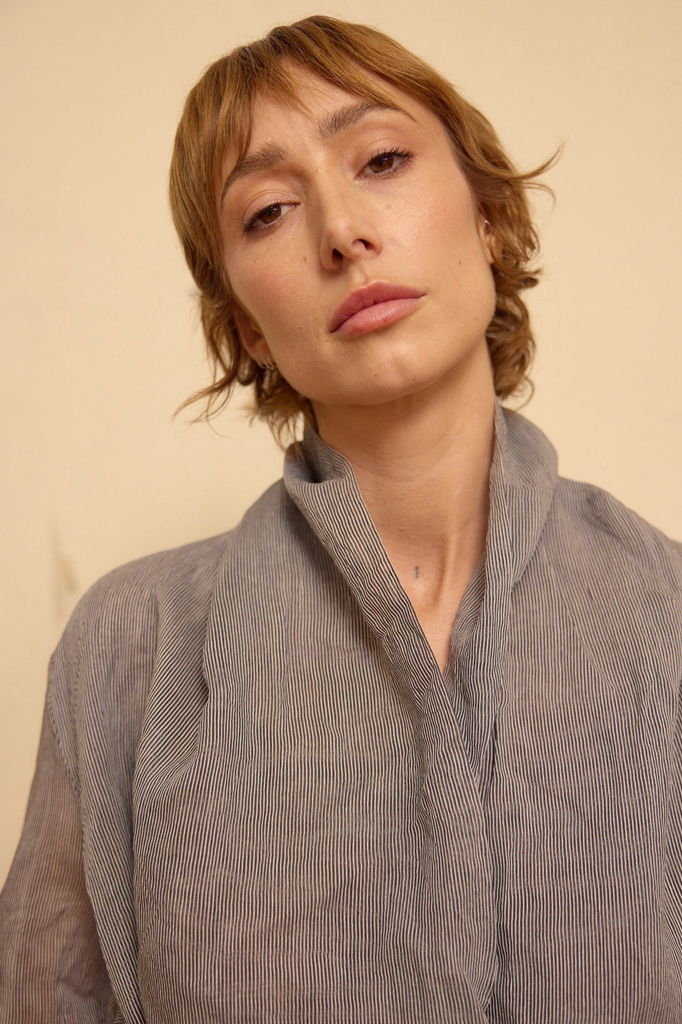 Brooke Dress - Black/ white silk cotton