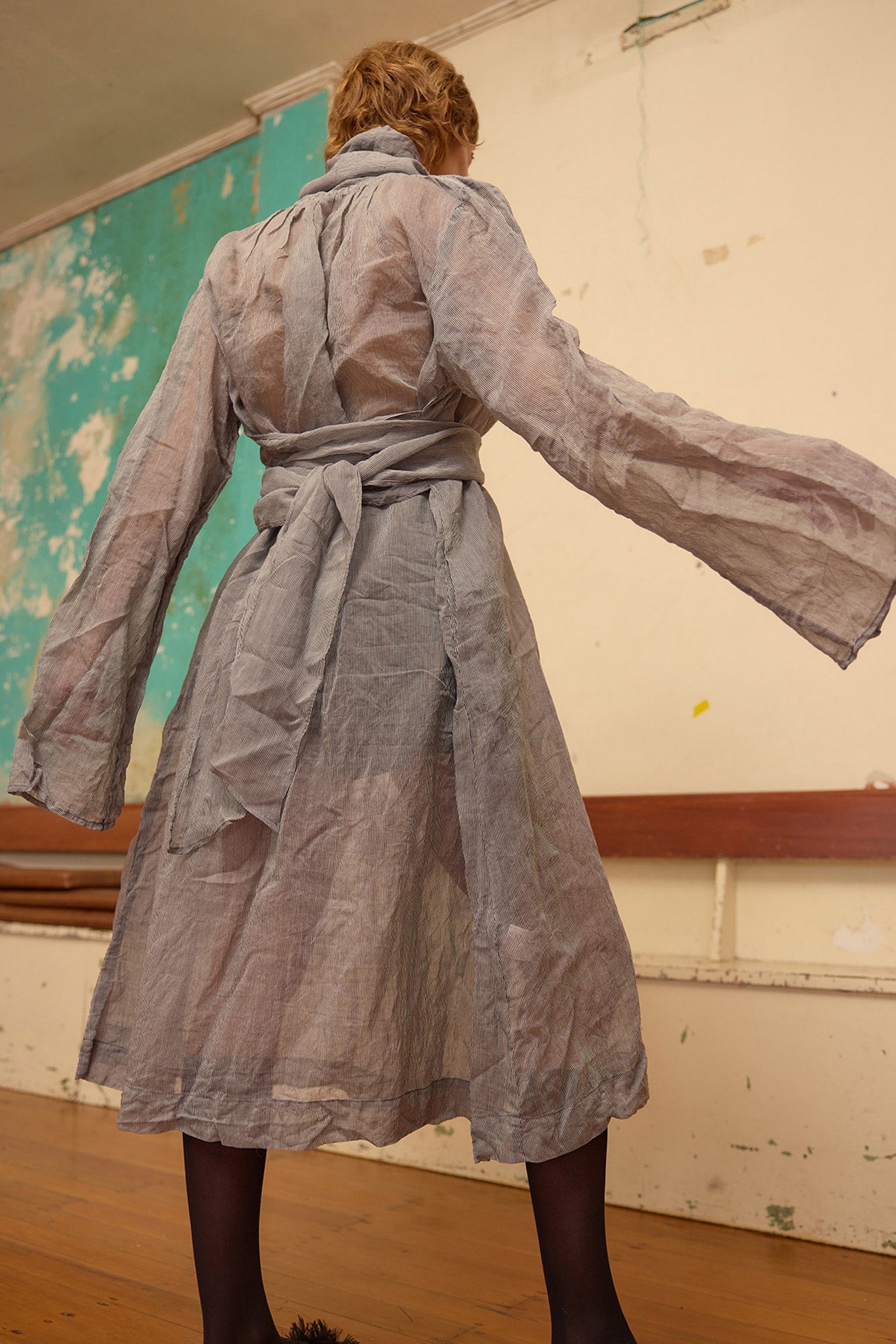 Brooke Dress - Black/ white silk cotton