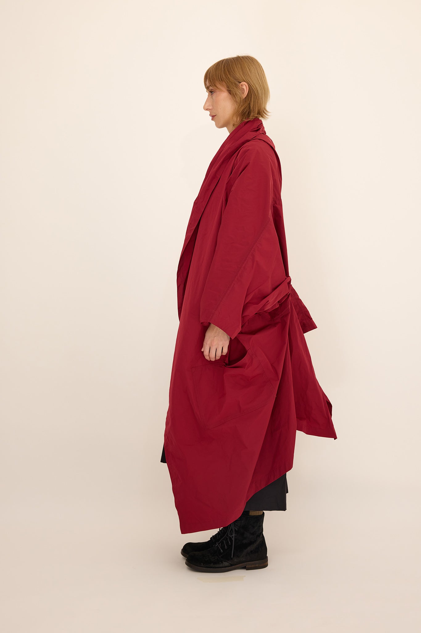 Cape Coat - Raspberry