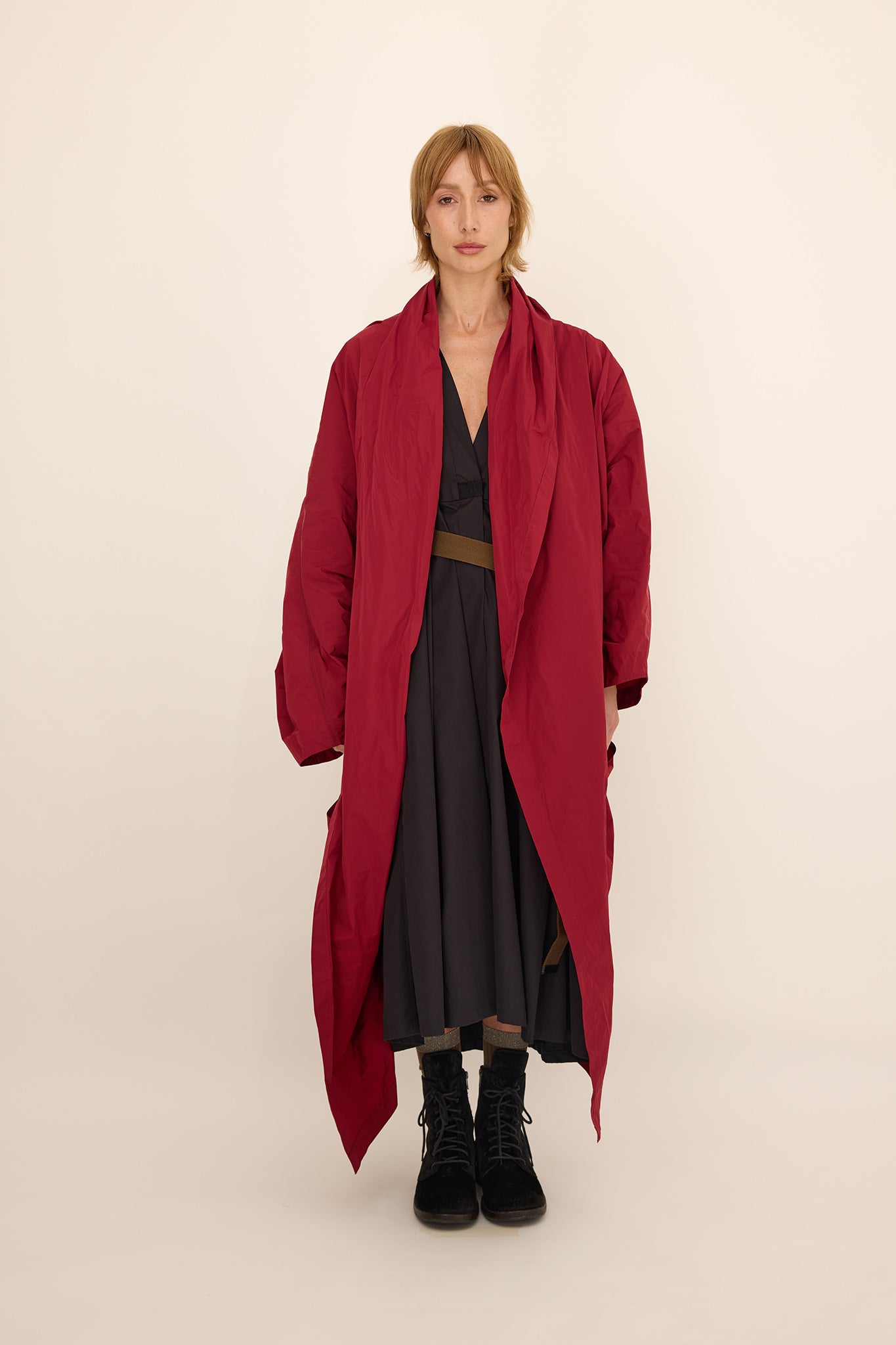 Cape Coat - Raspberry