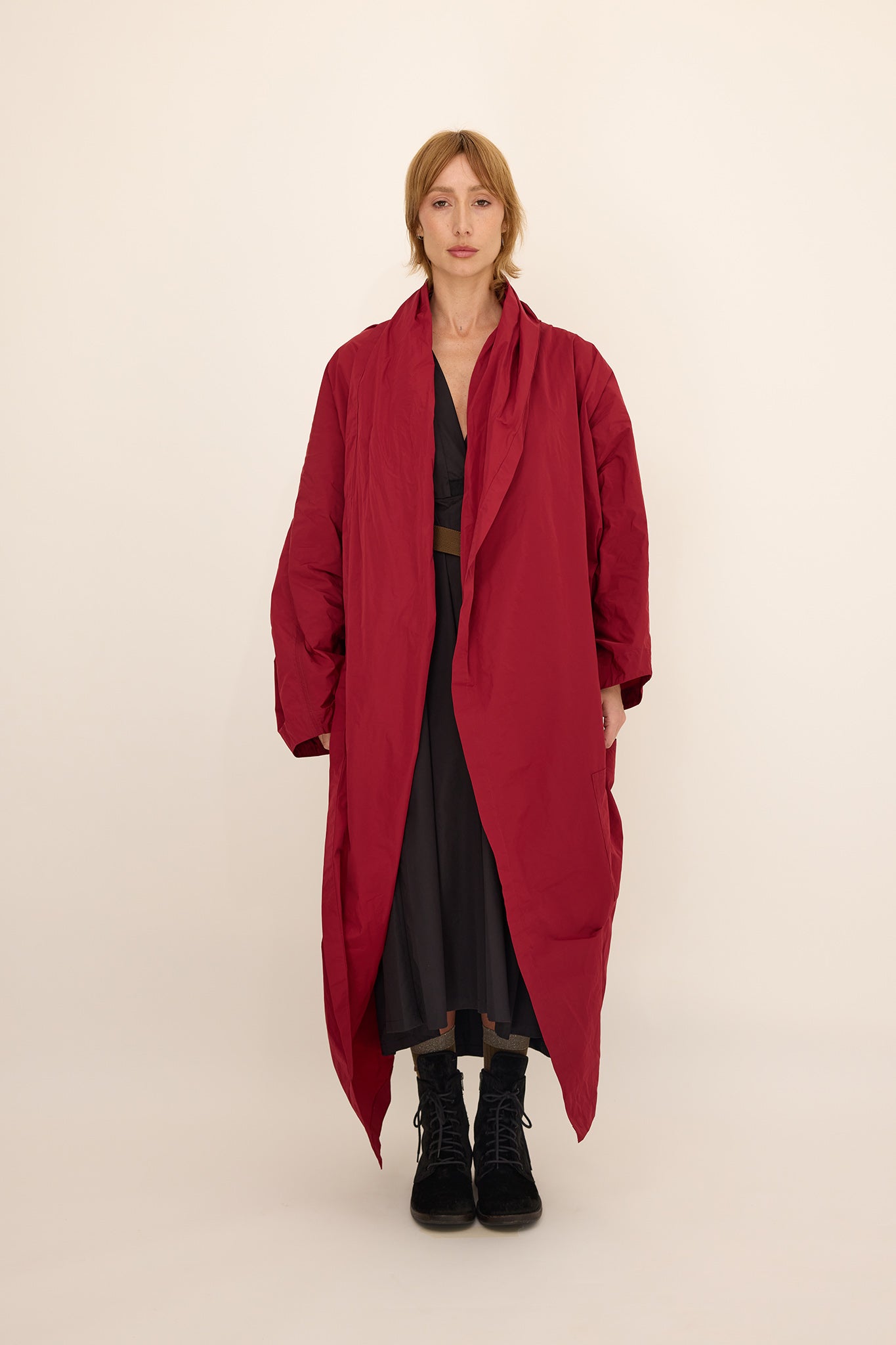 Cape Coat - Raspberry
