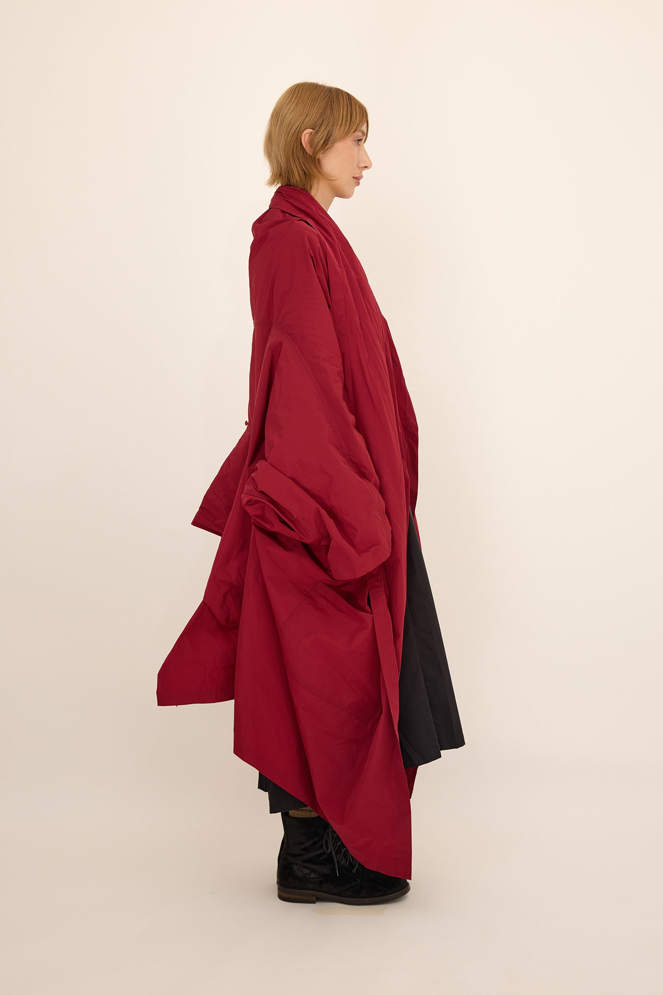 Cape Coat - Raspberry