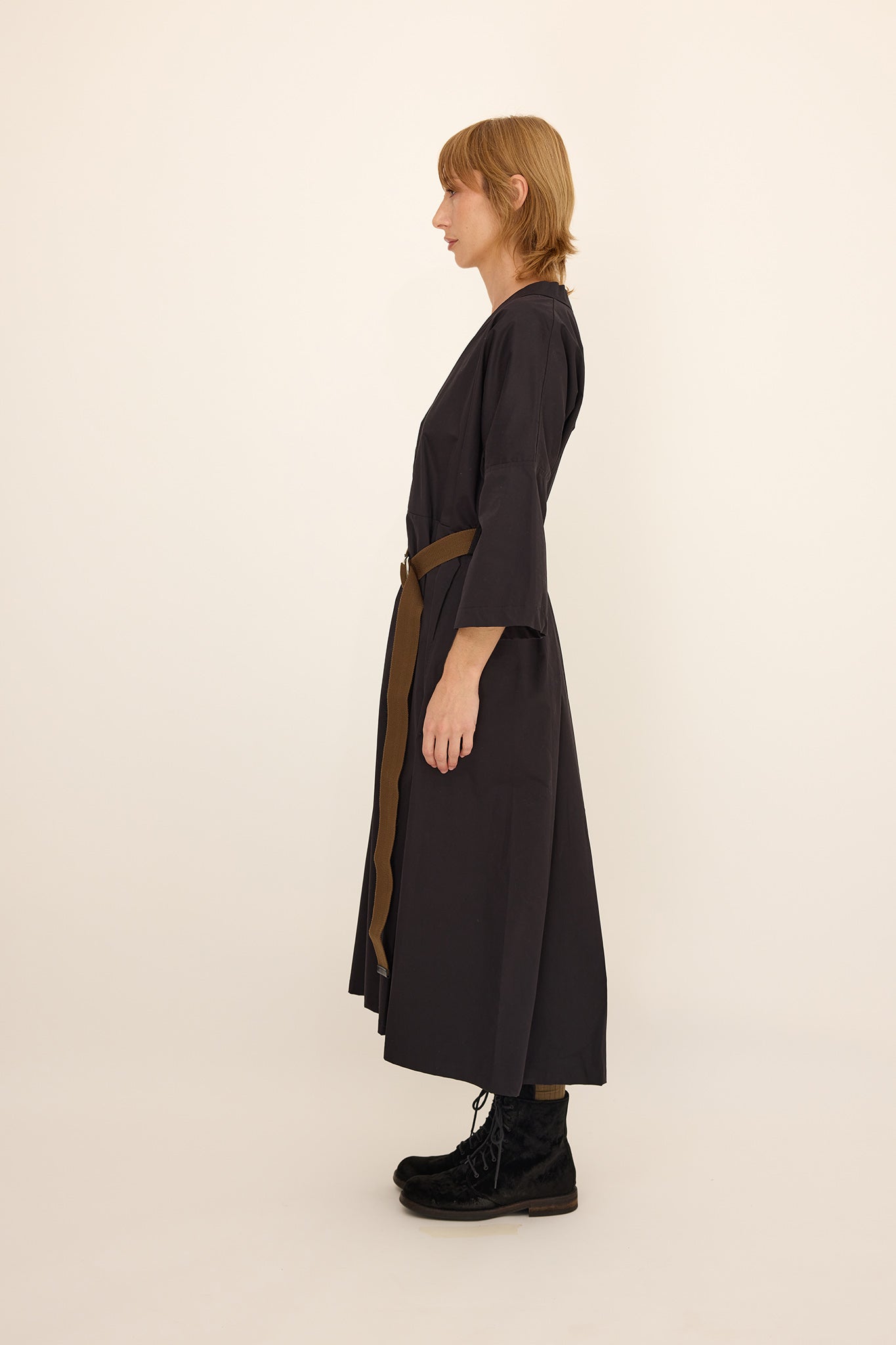 Dianna Dress - Black cotton/Rayon