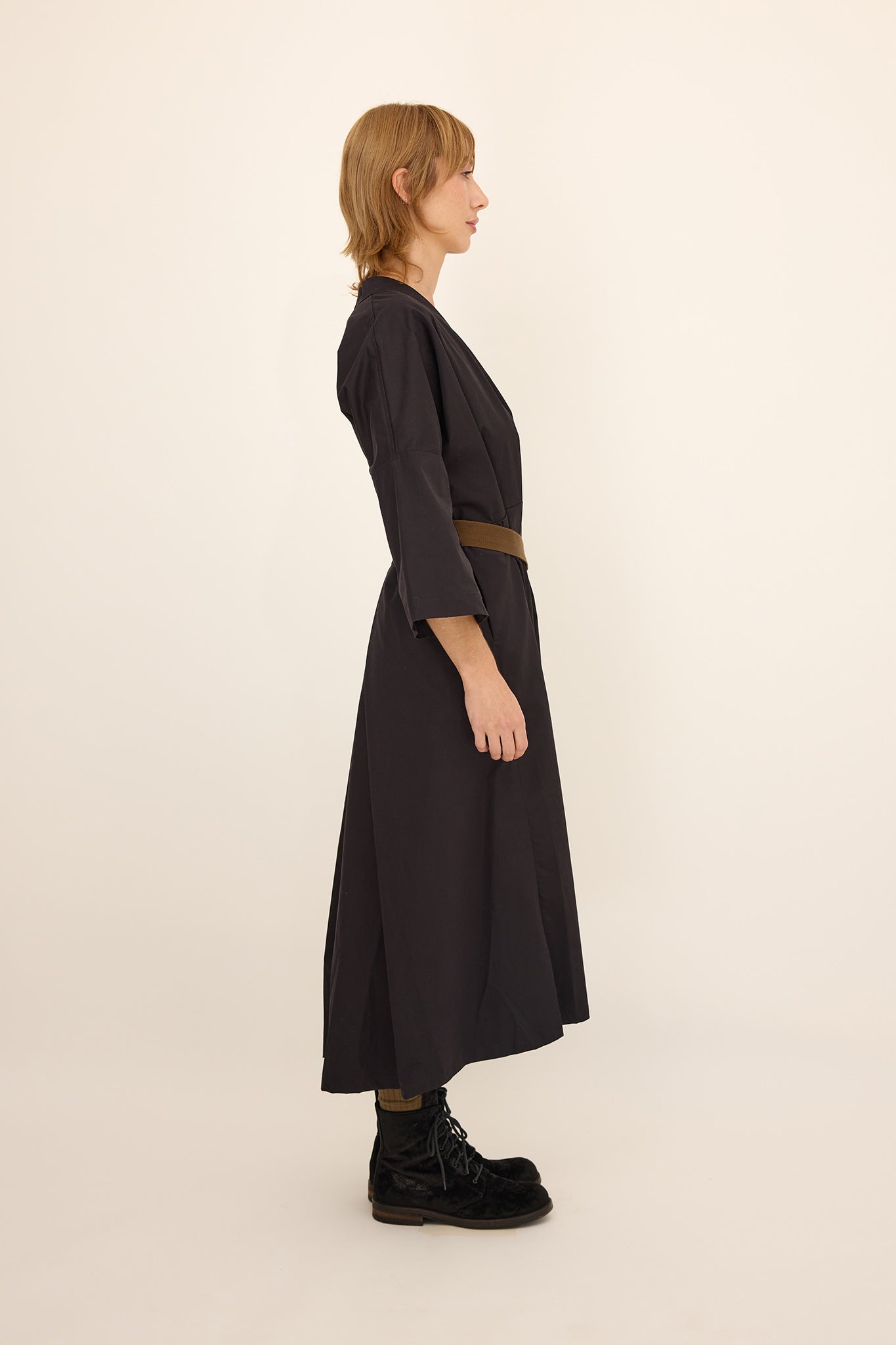 Dianna Dress - Black cotton/Rayon