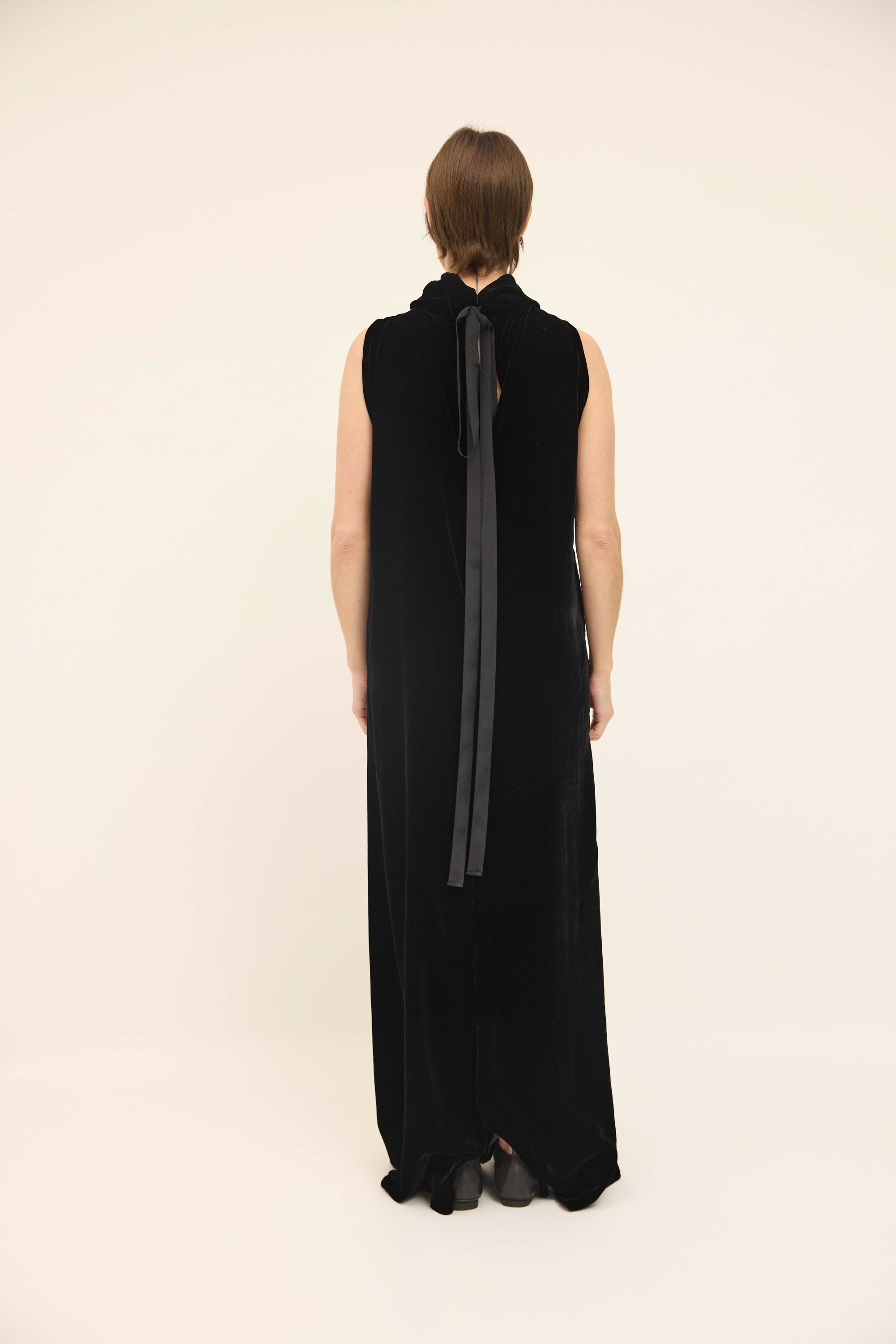 Edwina Dress - Black Velvet