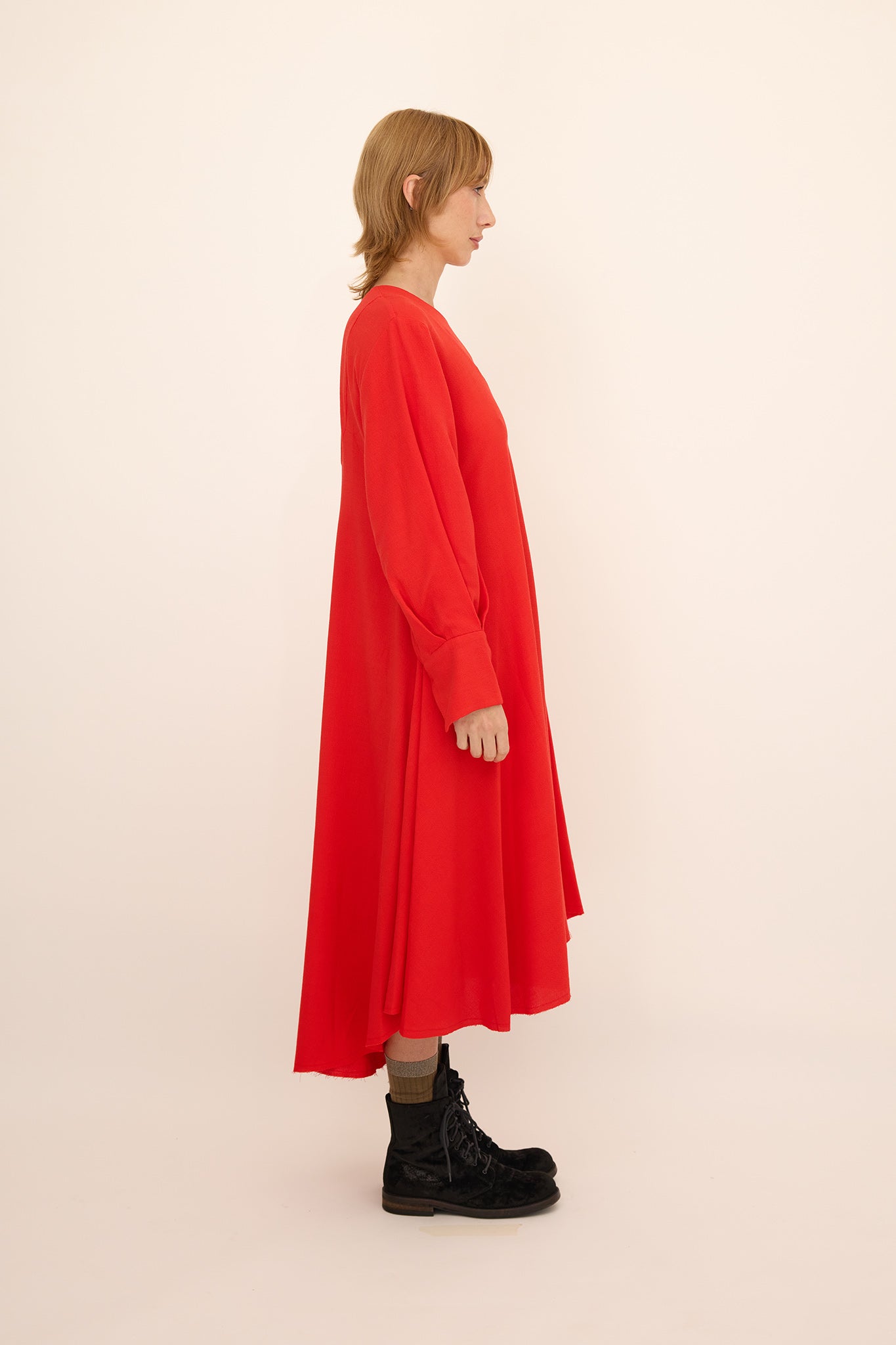 Gloria Dress -Cherry Red
