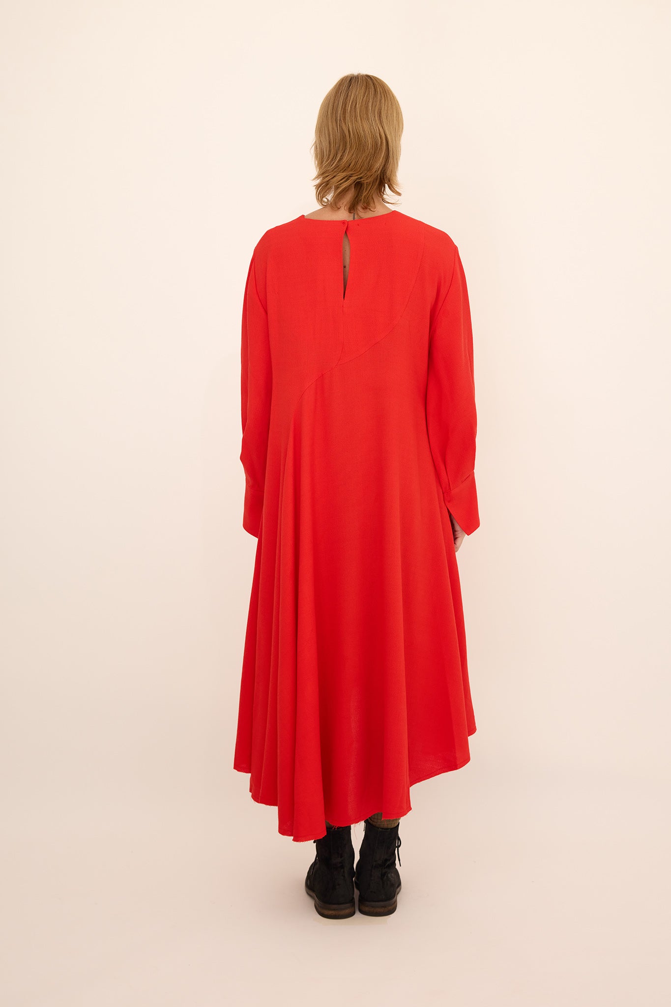 Gloria Dress -Cherry Red