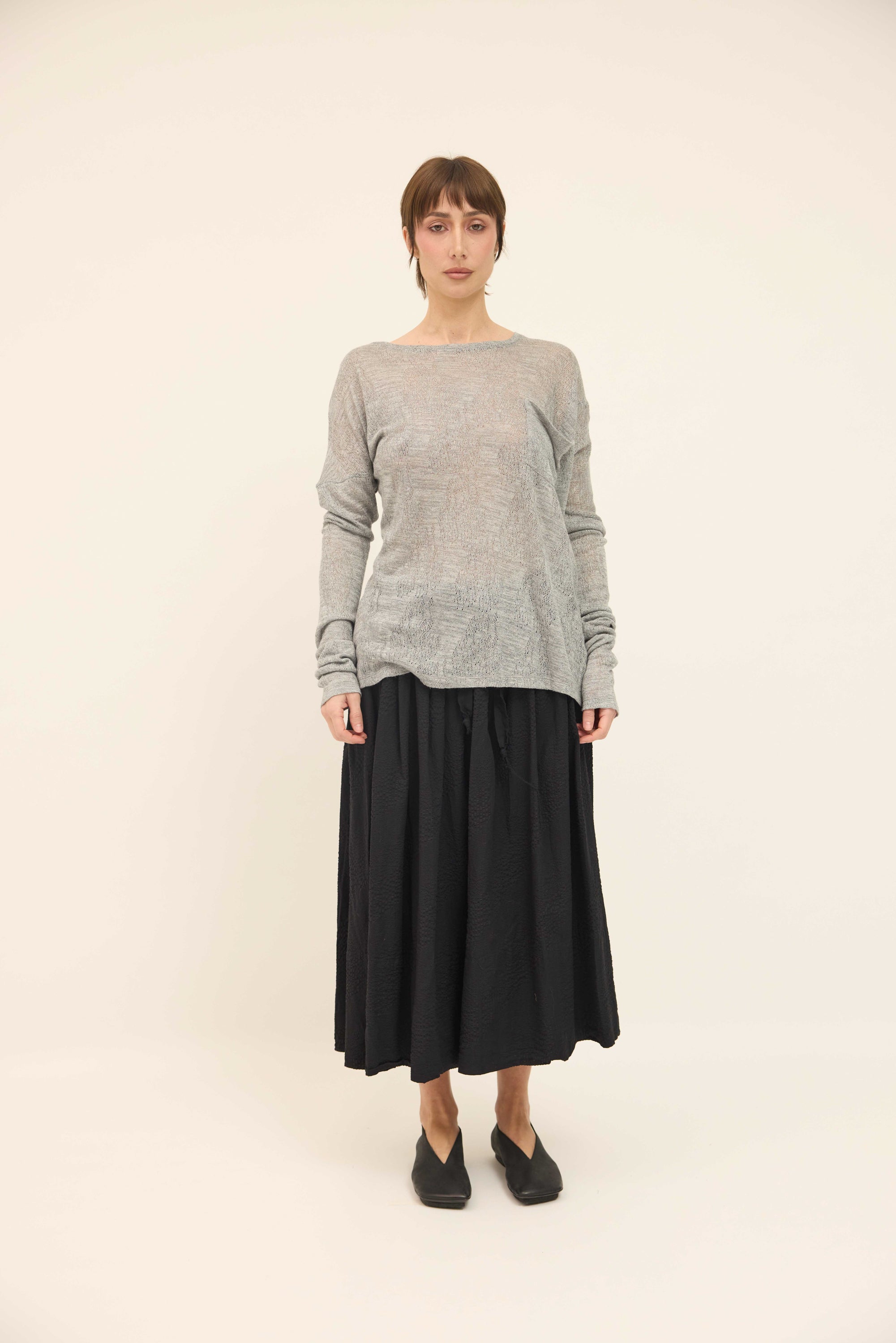 Pocket Tee - Grey Metallic silver