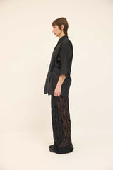 Tie Shirt - Black Organic Cotton