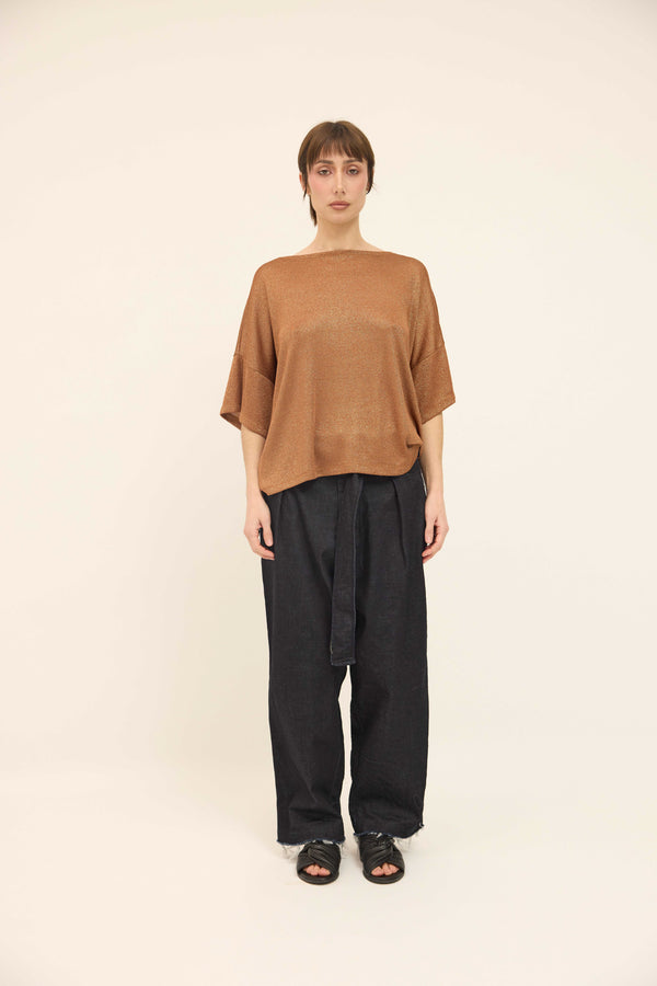 Simple Tee - Bronze Metallic