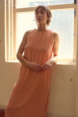 Sara's Dress - Peach Velvet  Long