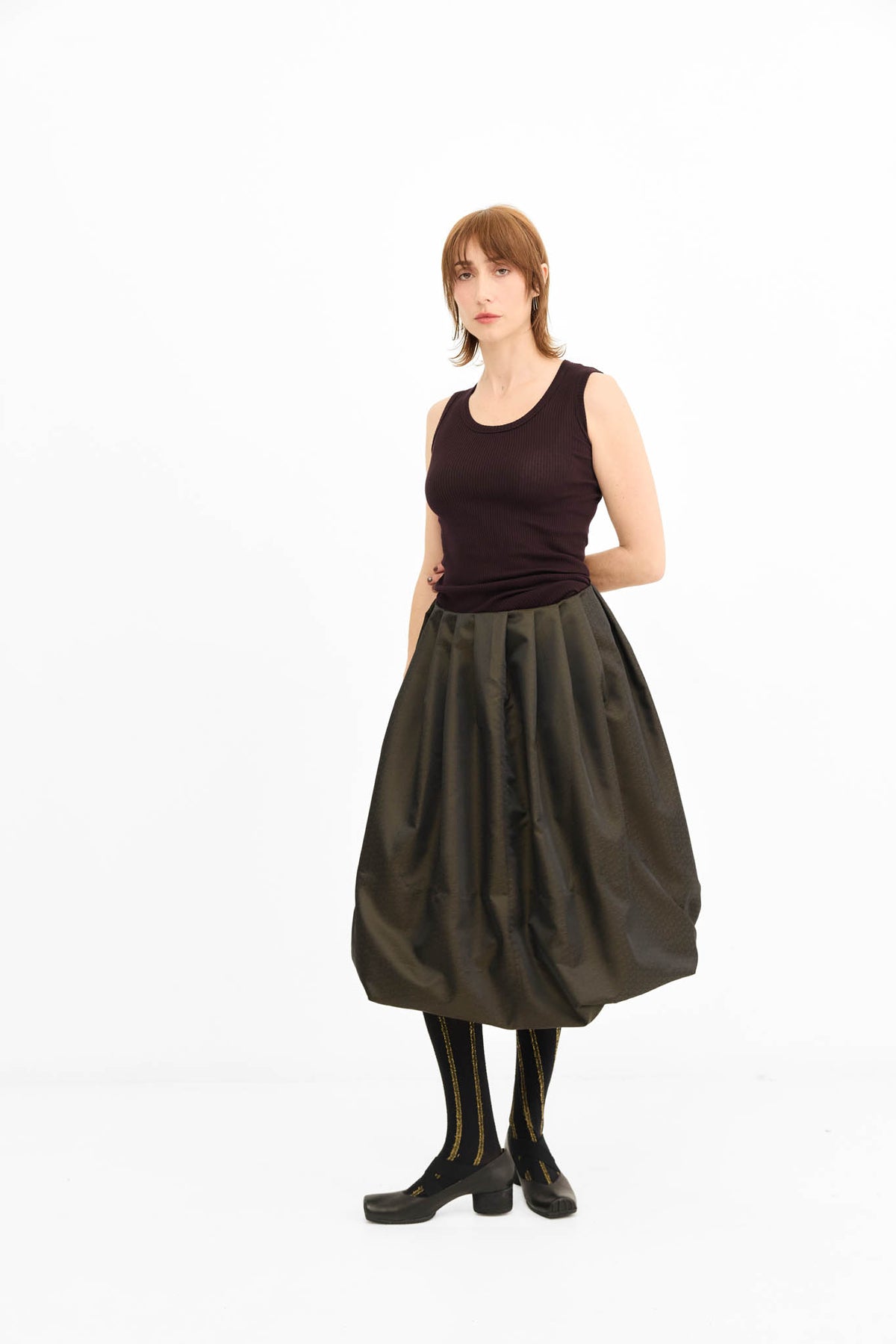 Kelly Skirt with Tulle petticoat - Bronze