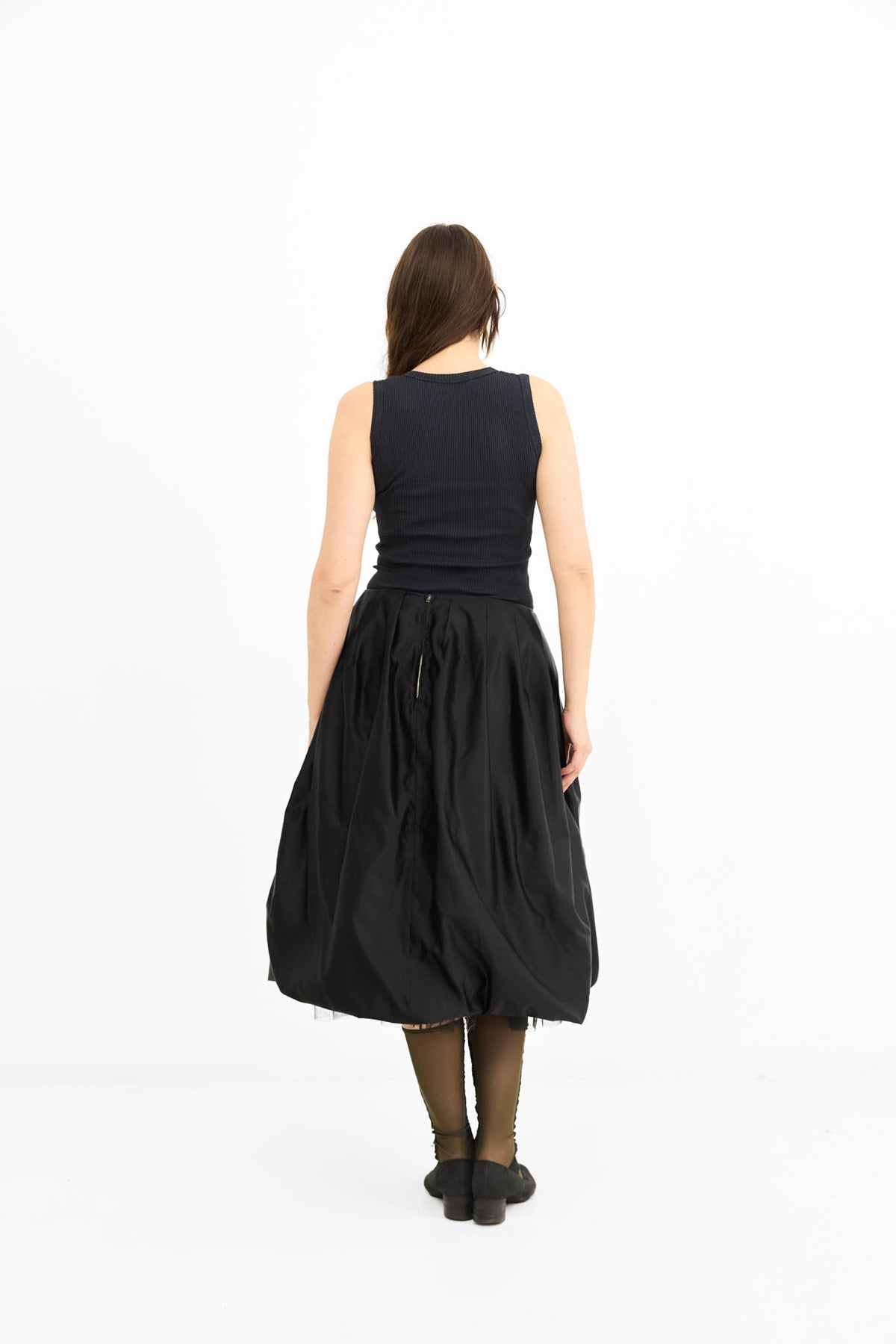 Kelly Skirt with Petticoat - Ink
