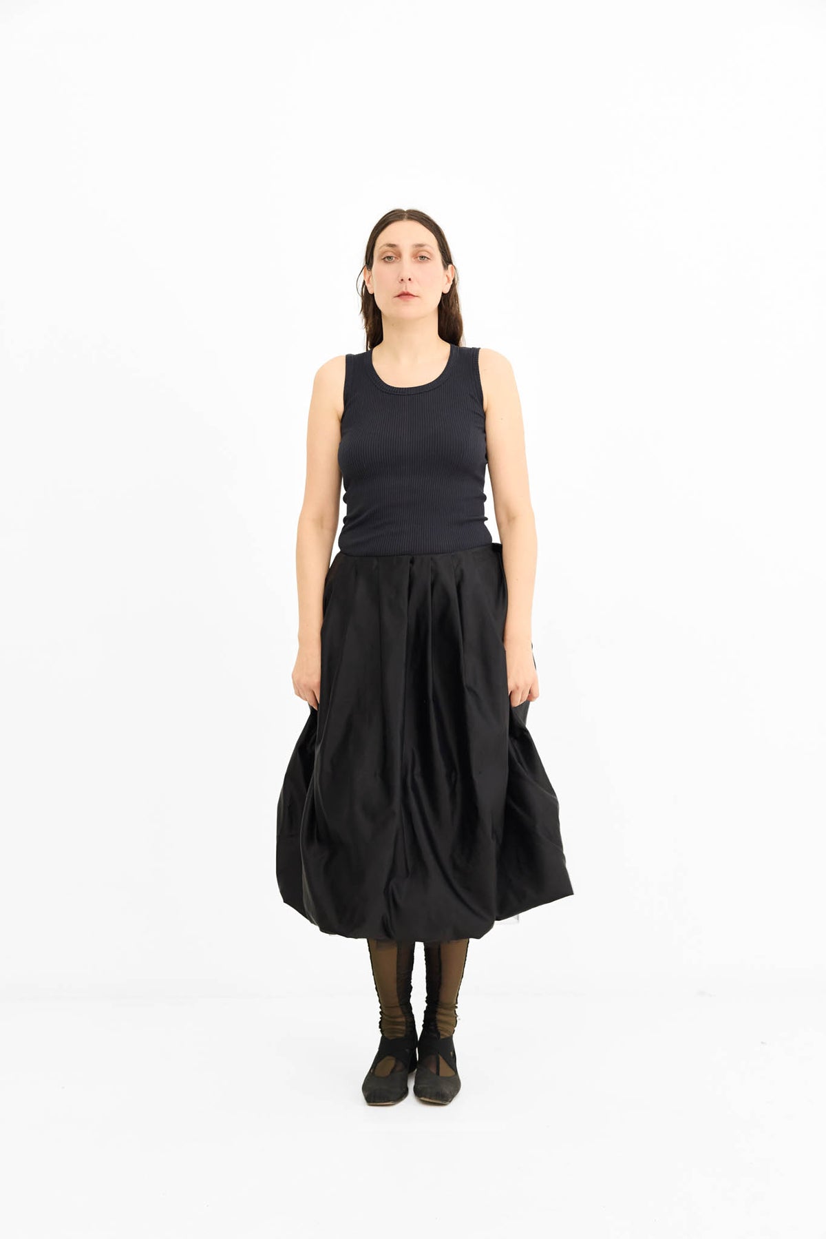 Kelly Skirt with Petticoat - Ink