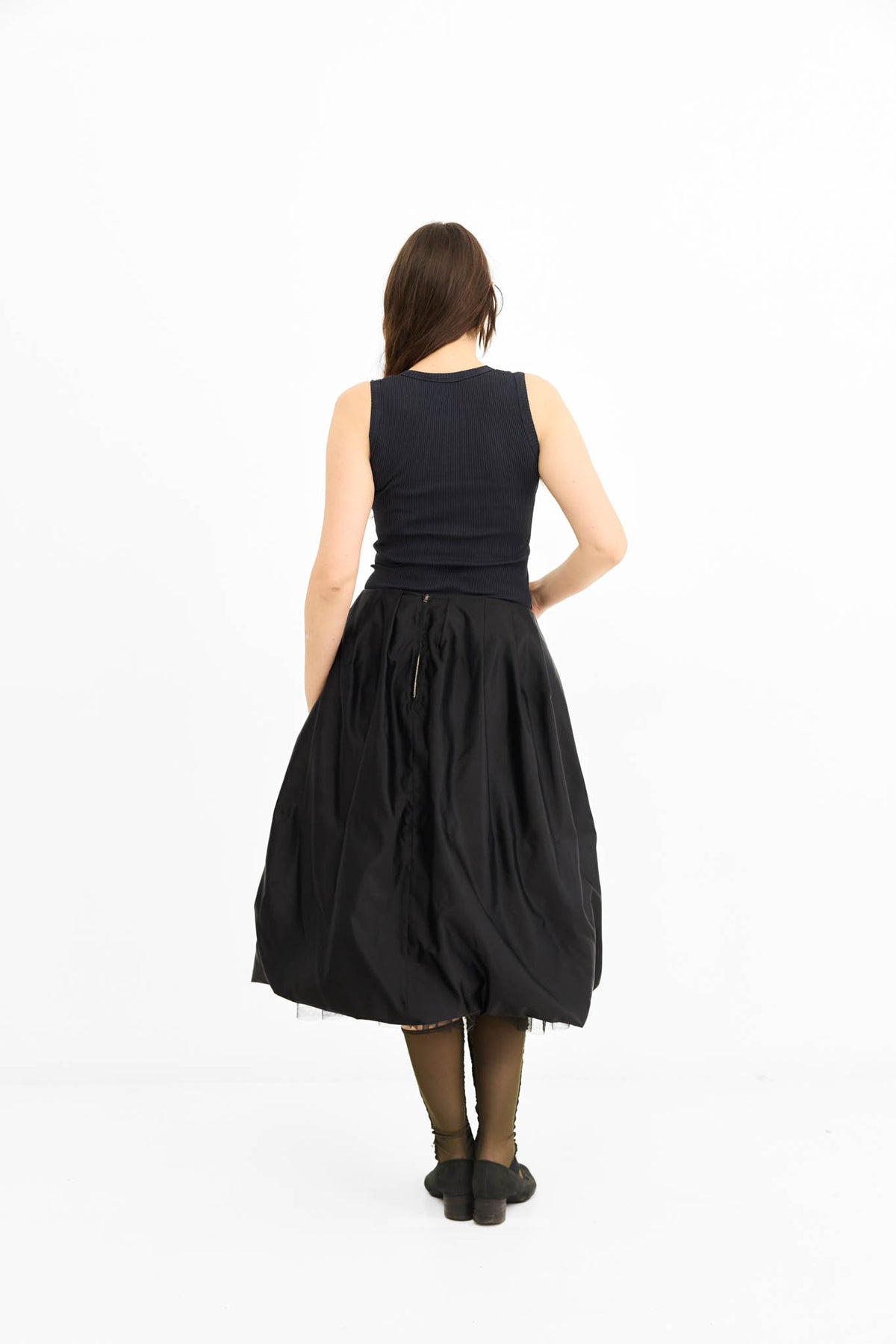 Kelly Skirt with Petticoat - Ink