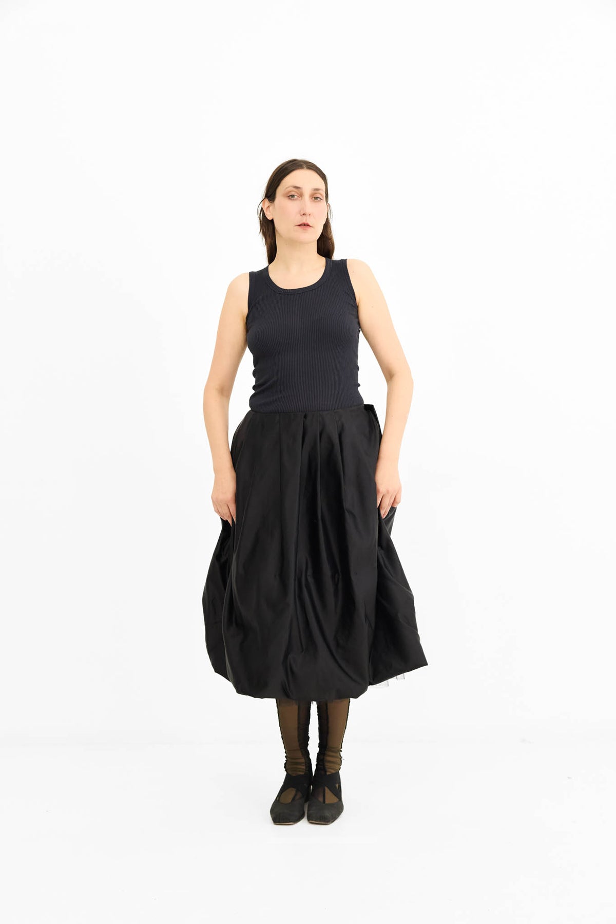 Kelly Skirt with Petticoat - Ink