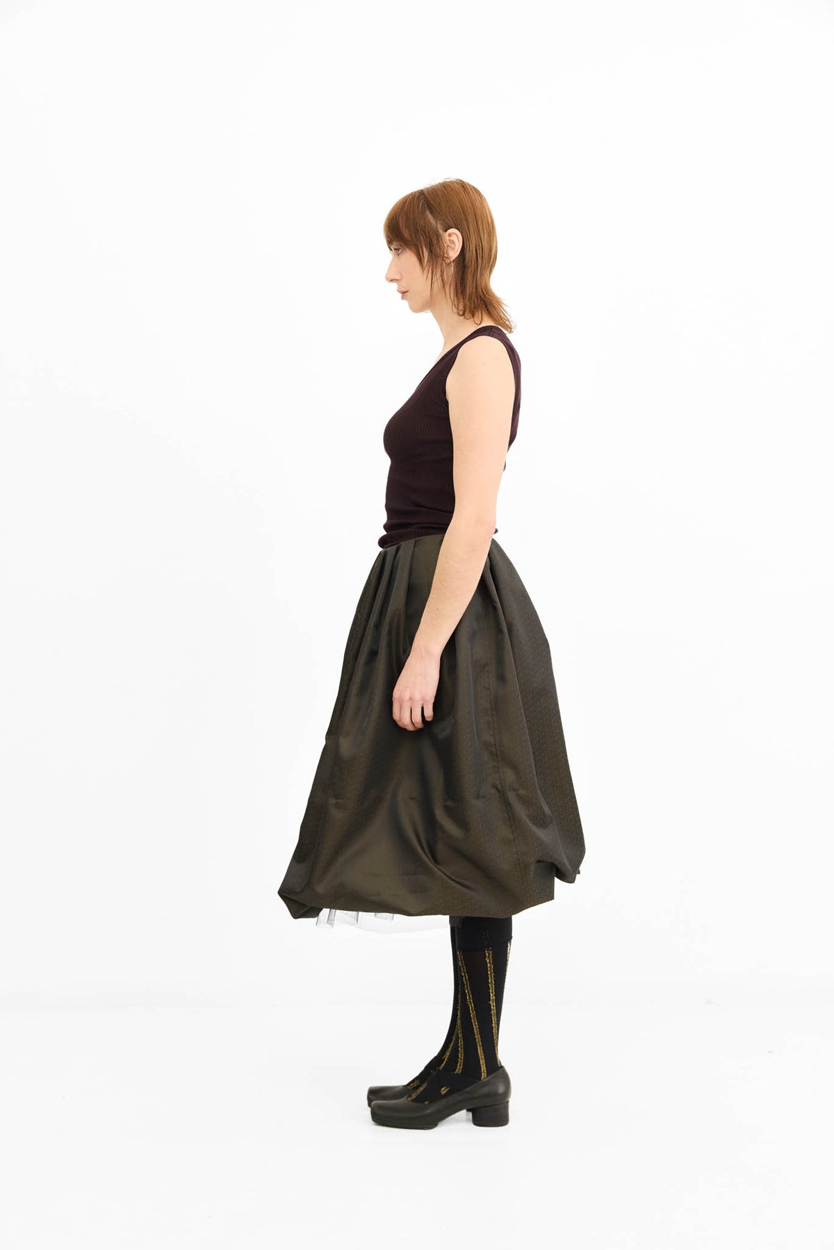 Kelly Skirt with Tulle petticoat - Bronze