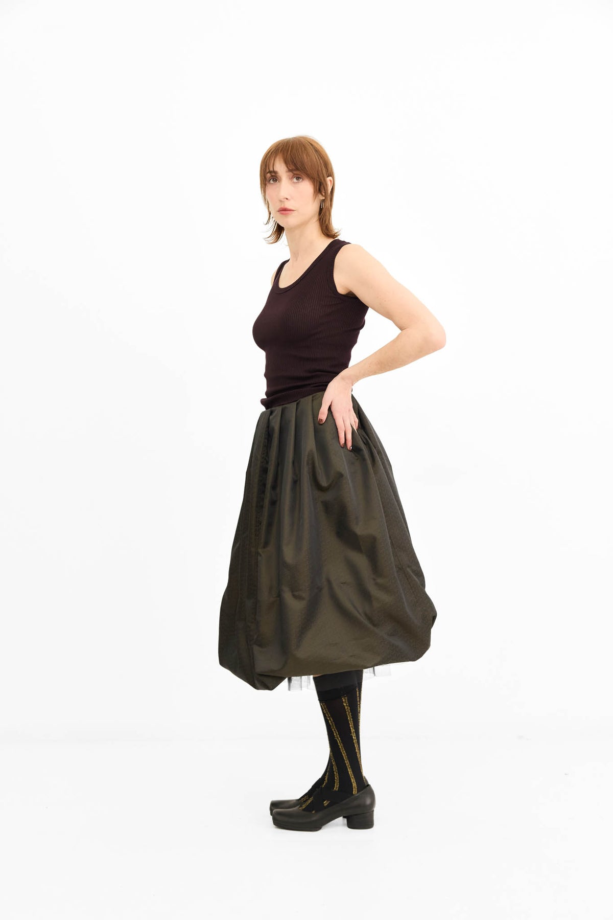 Kelly Skirt with Tulle petticoat - Bronze