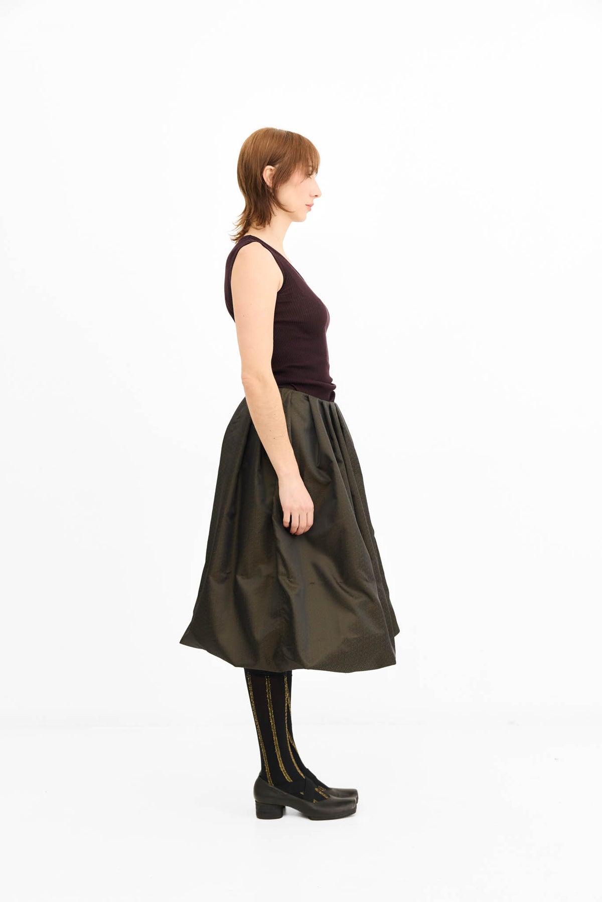 Kelly Skirt with Tulle petticoat - Bronze