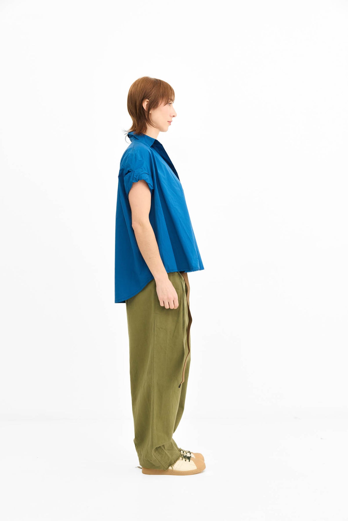 Rolled Sleeve Shirt - Kingfisher