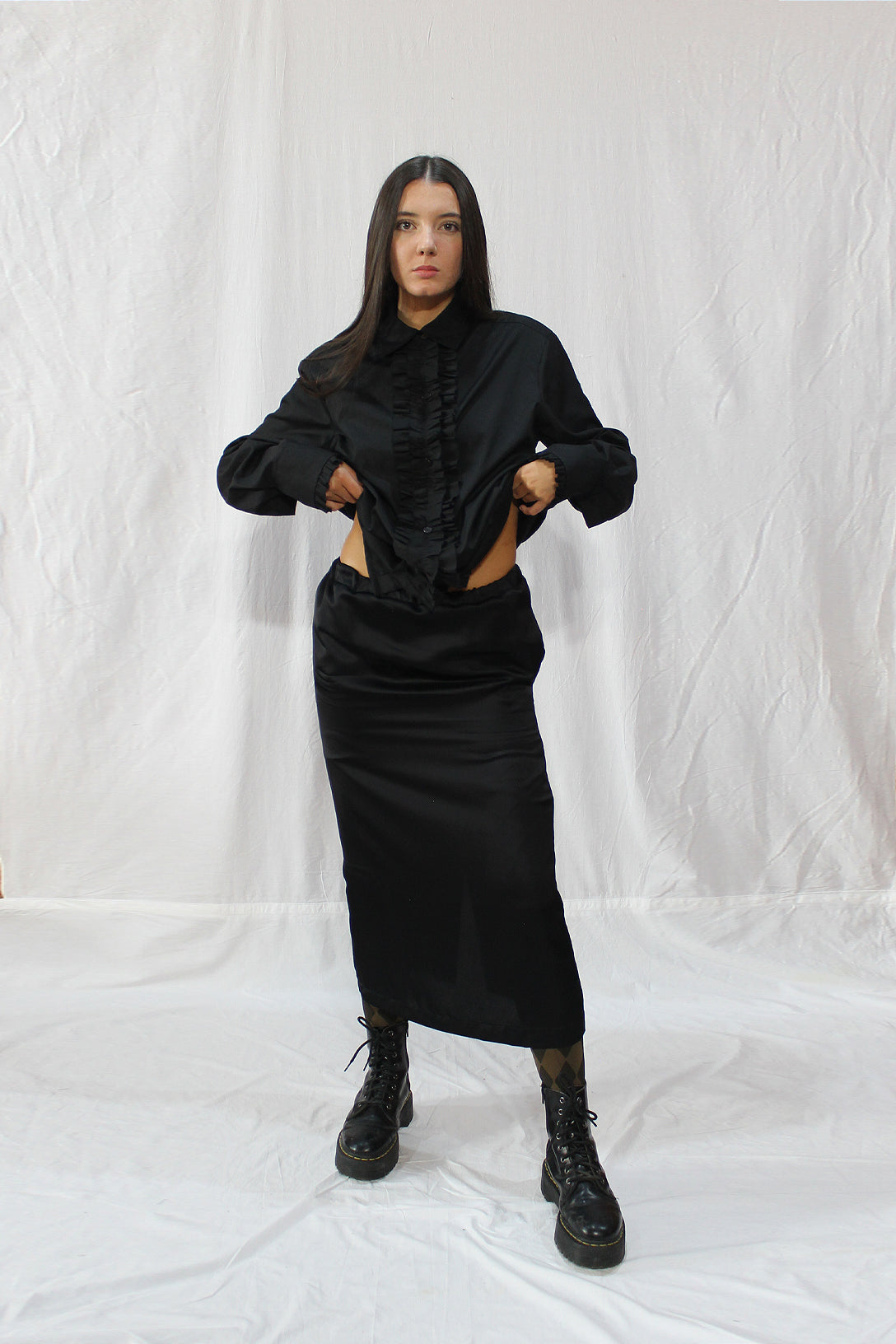 Anna Straight Skirt / Black