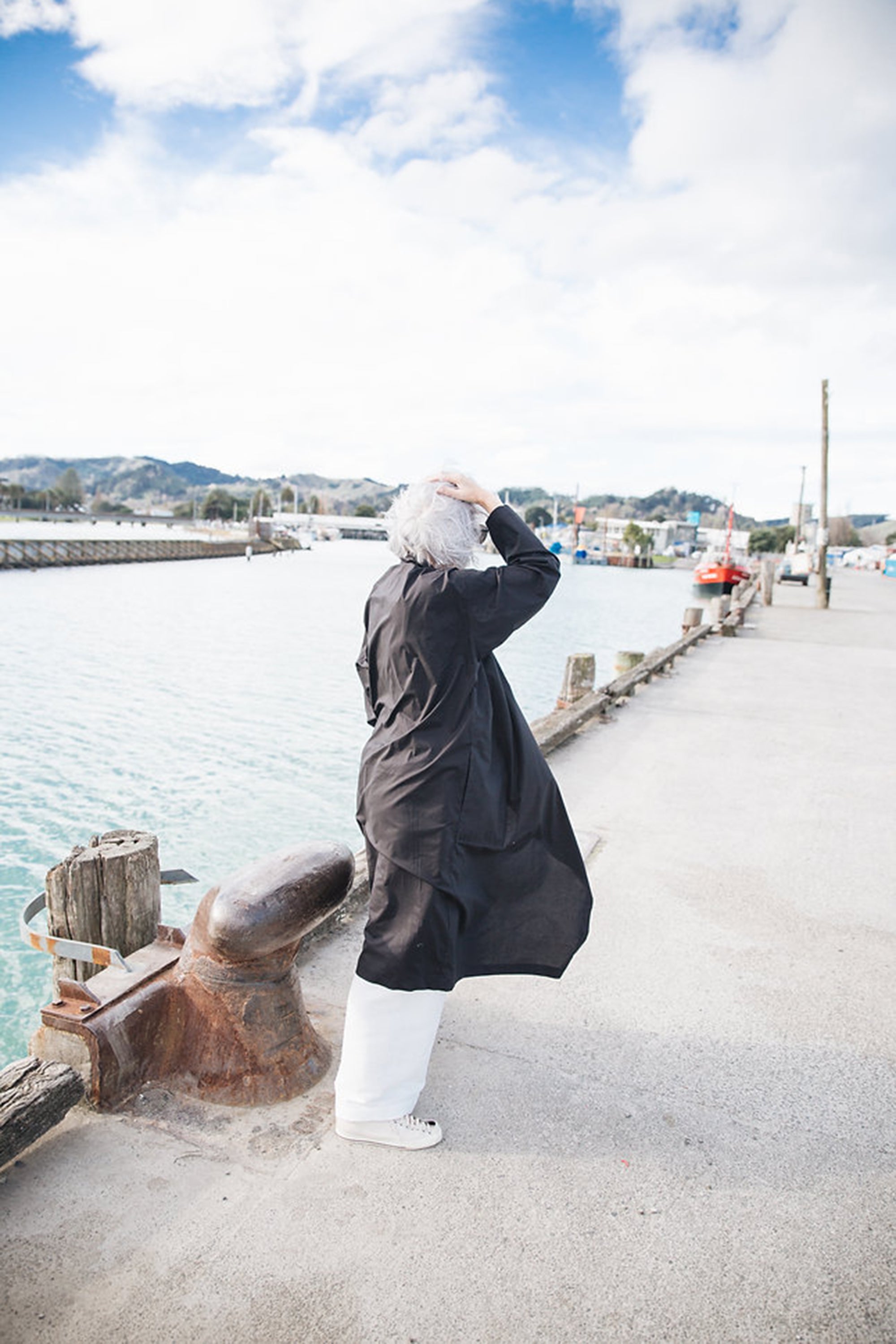 Rosies Drape Front Shirt / Black